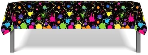 2 Pack Neon Glow Party Tablecloths 51x87 Inch