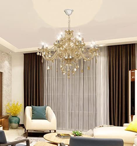 Modern Luxury K9 Crystal Chandelier 12 Light