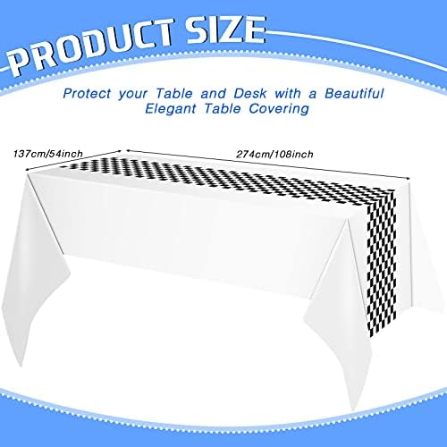 Irenare 6 Piece Racing Car Table Covers for Birthday Parties