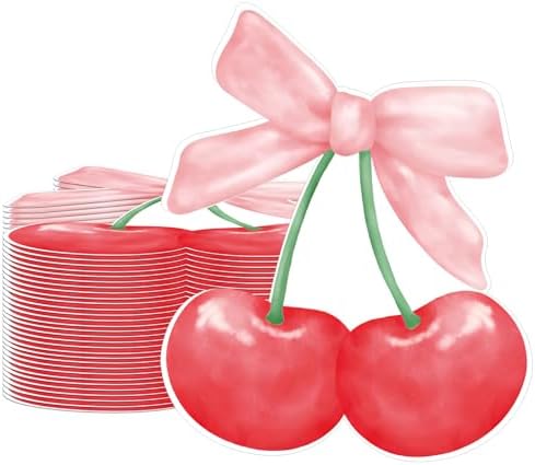 60Pcs Cherry Shaped Napkins for Birthday Parties
