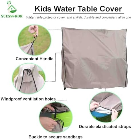NUENSS-ROR Kids Water Table Cover Heavy Duty Khaki