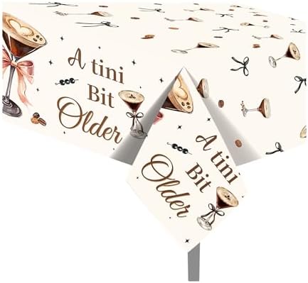 Lide Road Espresso Martini Party Table Cloth 54x87In