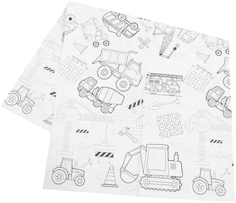 Homoyoyo Birthday Coloring Tablecloth for Kids
