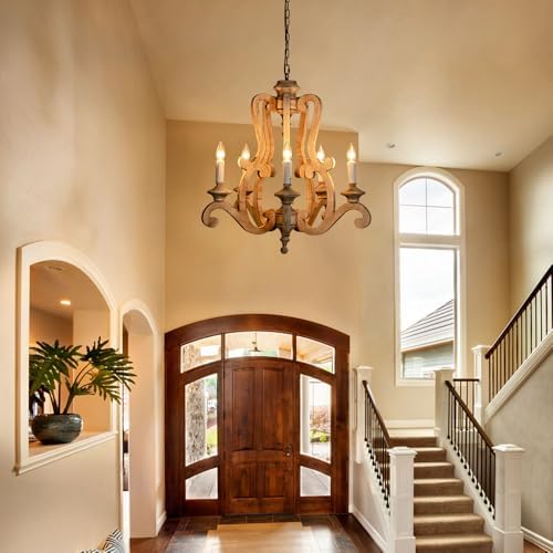 Sedelan Farmhouse Chandelier with 5 Lights E12