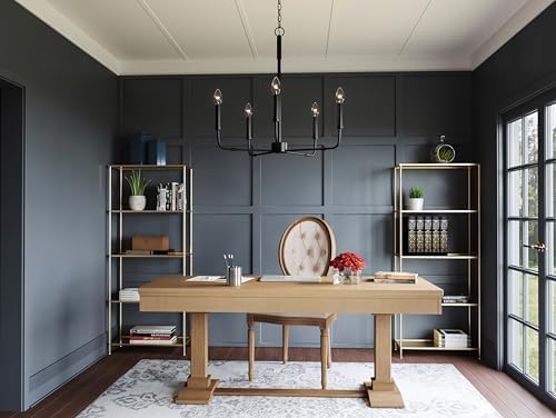 Quoizel Abner 5-Light Matte Black Chandelier
