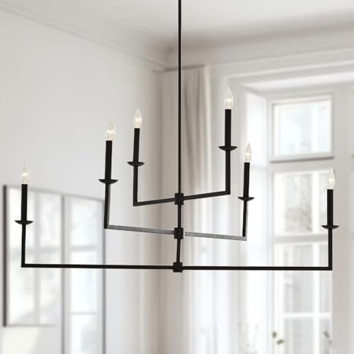 Dimmable Bronze Chandelier for Living Room