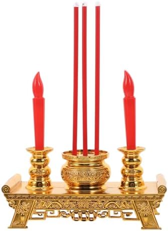 Artibetter Altar Candles Lamp with Treasure Bowl