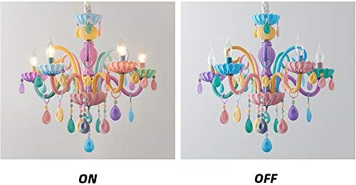 KWOKING Crystal Chandelier Pendant Light with 5 Lights