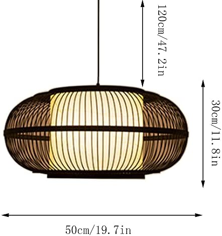 GERAGUR Simple Rattan Candle Lantern Hanging Light
