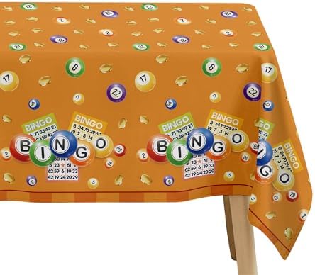 Bingo Party Tablecloth 3 Pack 55x86 Inches