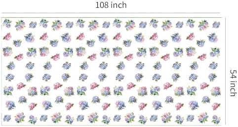 Hydrangea Party Tablecloth Set 3 Pack 54x108 Inches