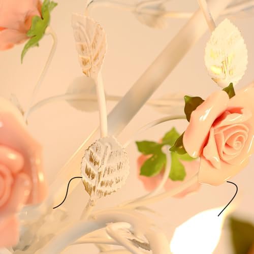 3 Light French Country Chandelier with White Glass Shade