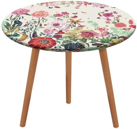 Outdoor Round Fitted Tablecloth with Elastic Edge 1