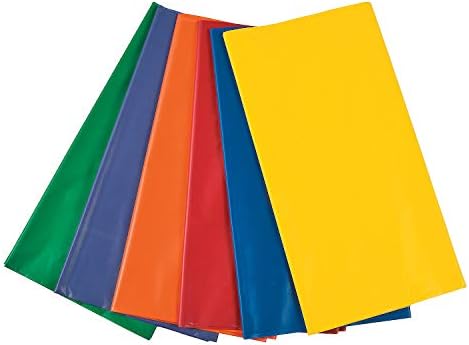 Fun Express Bright Colored Tablecover Set of 12