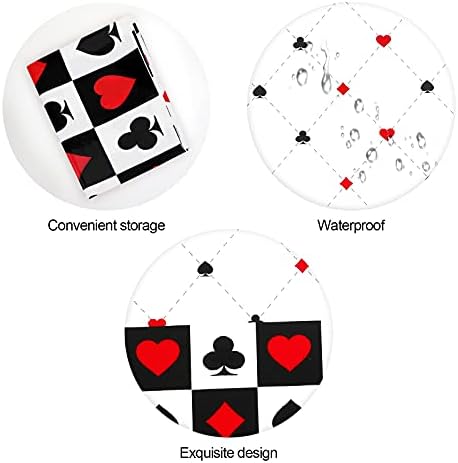 PHOGARY 2 Pack Casino Themed Tablecloths