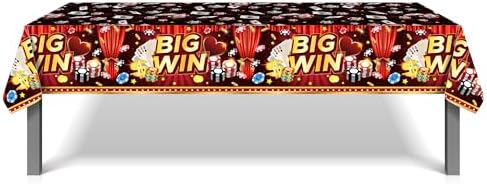 Parrtty Hurrican Poker Plastic Tablecloth Set 2 Pcs