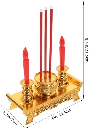 Artibetter Altar Candles Lamp with Treasure Bowl