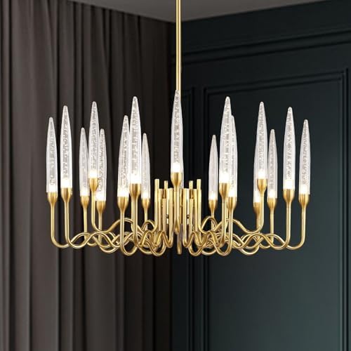 ziidoo 20 Light Retro Chandelier Dining Room Ceiling Light Fixture