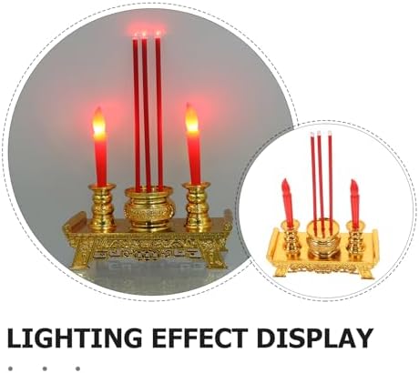 Artibetter Altar Candles Lamp with Treasure Bowl