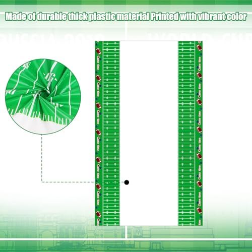 BOXOB Football Tablecloth 54x108 Inch Touchdown Party Decor