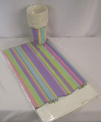 C L Supply 3 New Vinyl Tablecloths Forever Young Birthday Party Supplies