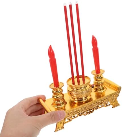 Artibetter Altar Candles Lamp with Treasure Bowl