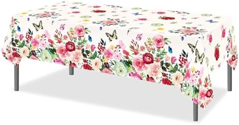 Lide Road Rose Party Tablecloth 2 Pc 54x87 Inches