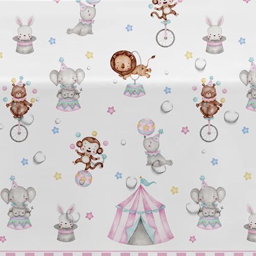 Circus Party Decorations Tablecloth 3 Pack for Girls