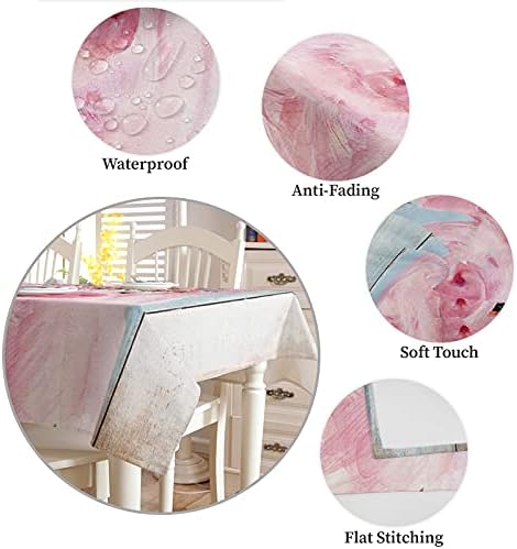 ZOE GARDEN Square Waterproof Tablecloth with Farmhouse Animal Print 1