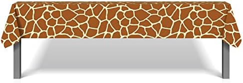 2Pcs Giraffe Print Table Covers for Birthday Parties