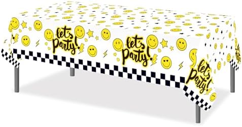 Lide Road 2Pcs Happy Dude Party Tablecloth