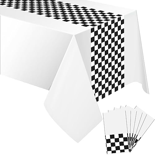 Irenare 6 Piece Racing Car Table Covers for Birthday Parties