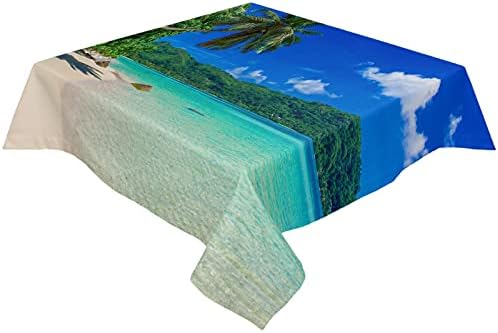 Square Tablecloth Waterproof Stainproof for Home Events