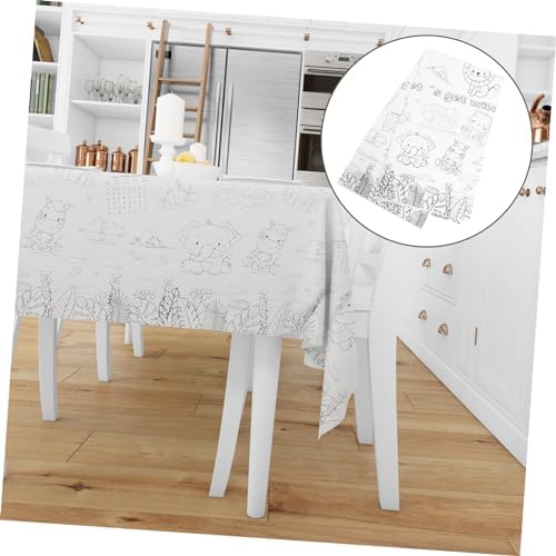 Zoo Theme Birthday Tablecloth for Kids and Adults