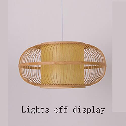 GERAGUR Simple Rattan Candle Lantern Hanging Light