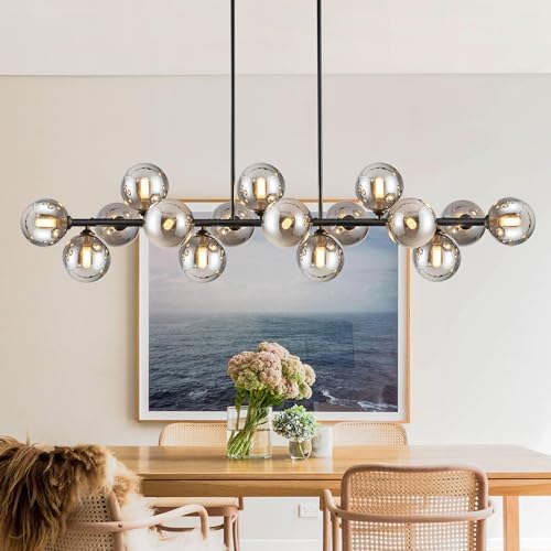 Modern 16-Light Farmhouse Chandelier for Kitchen Dining Room
