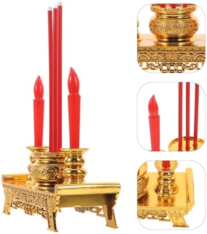 Artibetter Altar Candles Lamp with Treasure Bowl