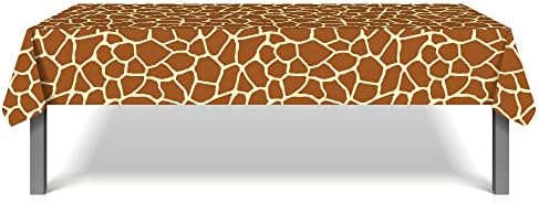 2Pcs Giraffe Print Table Covers for Birthday Parties