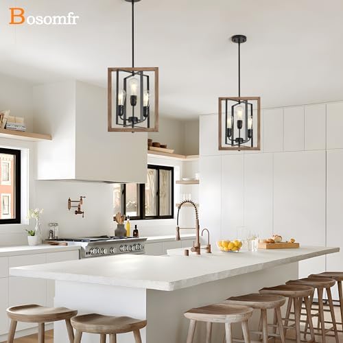 3-Light Chandelier for Entryway Modern Farmhouse Design