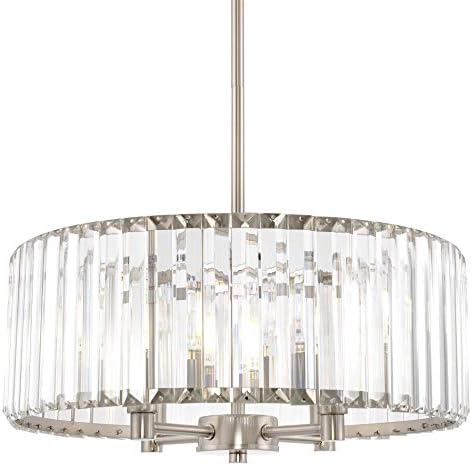Delilah 16 Inch 4 Light Crystal Drum Chandelier