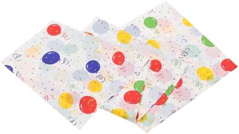 Garneck 2pcs Plastic Birthday Tablecloth with Cartoon Balloon Print