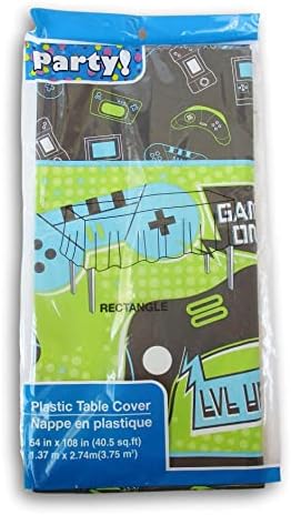 Summer Birthday Table Cover Game On Video Games 54 x 108