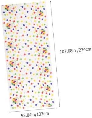 LIFKOME 2pcs Reusable Cartoon Tablecloths for Birthday Parties and Events