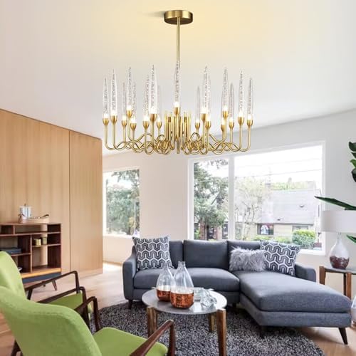 ziidoo 20 Light Retro Chandelier Dining Room Ceiling Light Fixture