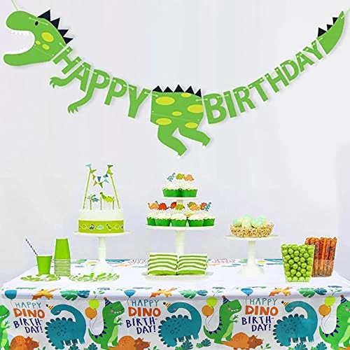 3PC Dinosaur Plastic Tablecloth for Birthday Party