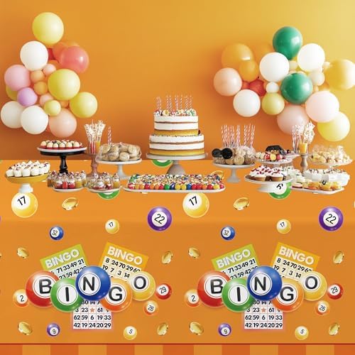 Bingo Party Tablecloth 3 Pack 55x86 Inches