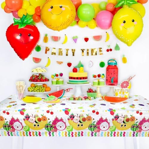 4 Pack Fruit Tablecloths for Summer Parties
