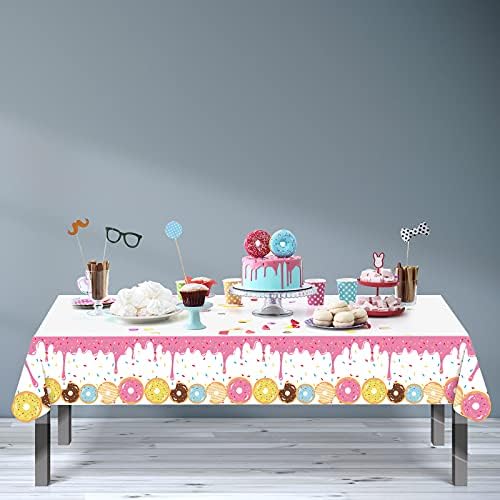 2PCS Donut Party Table Cover Set