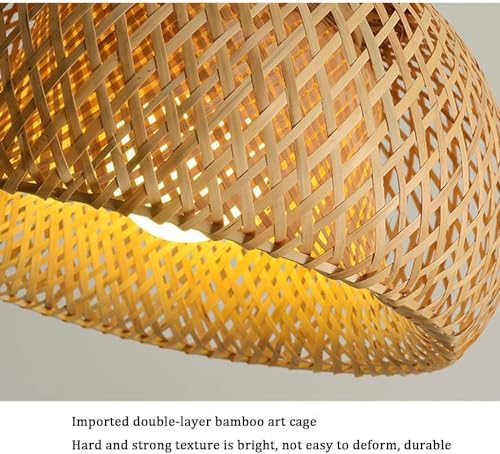 Bamboo Woven Chandelier Pendant Light