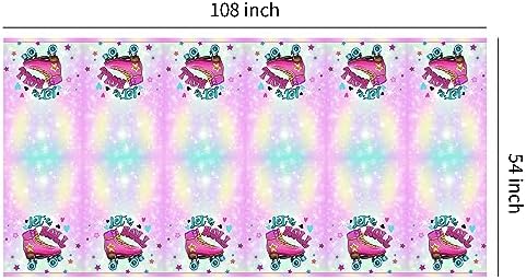 Roller Skating Party Tablecloth Set of 3